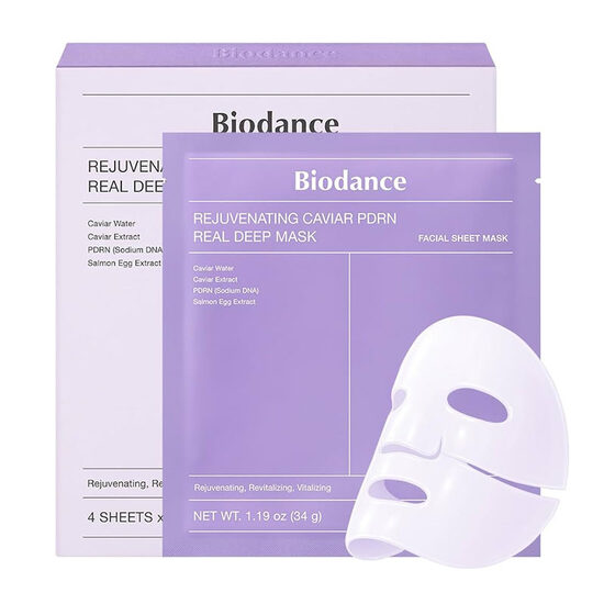 Biodance - Rejuvenating Caviar PDRN Real Deep Mask, atjaunojoša auduma maska ar kaviāru un PDRN, 1 gab.