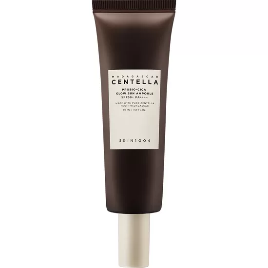 SKIN1004 - Madagascar Centella Probio-Cica Glow Sun Ampoule SPF50 mitrinošs sejas krēms ar probiotikām SPF50, 50 ml