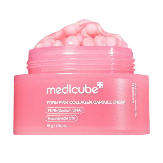 Medicube - PDRN Pink Collagen Capsule Cream krēms ar PDRN un kolagēna kapsulām, 55 g